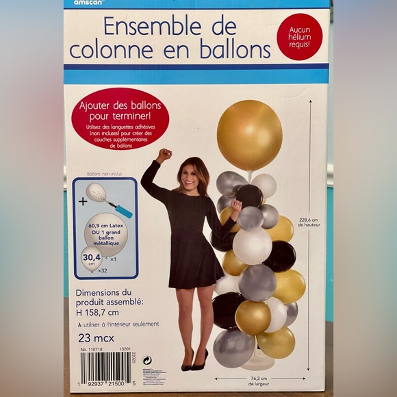 Balloon Column Base Kit - 23 Piece - Balloons not included - Assembly Required - Picture 2 of 9